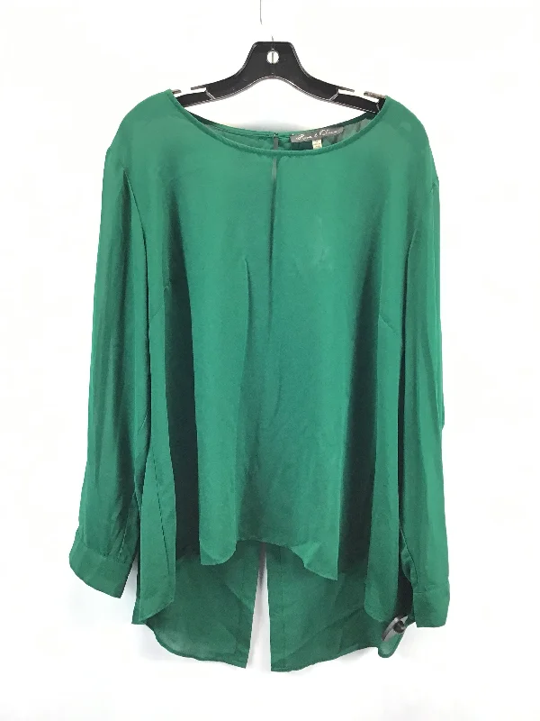 women's tops for those who love to dress up their casual looks with stylish topsTop Long Sleeve By Rose And Olive In Green, Size: 3x