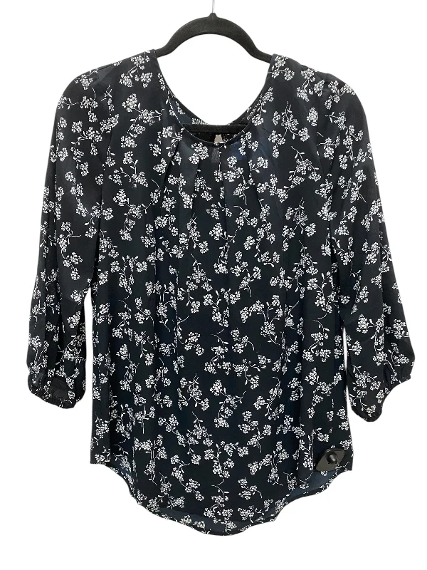 women's tops for relaxed weekendsTop Long Sleeve By 41 Hawthorn In Black, Size: M