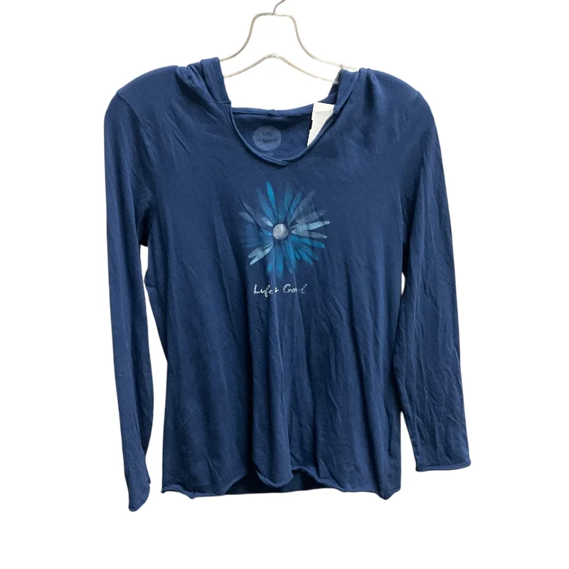 women's tops for those who prefer classic over trendy stylesTop Long Sleeve By Life Is Good In Blue, Size: S