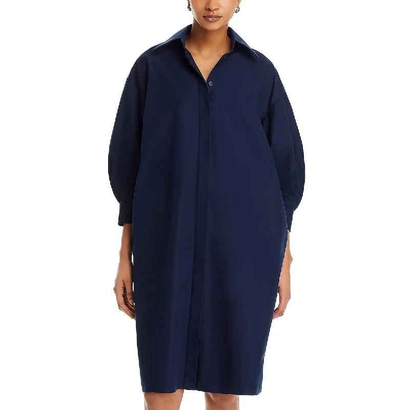 women's versatile dressesLafayette 148 New York Womens Mini Lantern Sleeve Shirtdress