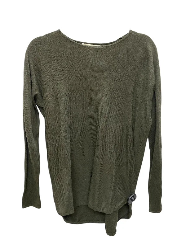 women's tops for those who love to dress up their casual looks with stylish topsTop Long Sleeve Basic By Michael By Michael Kors In Green, Size: M