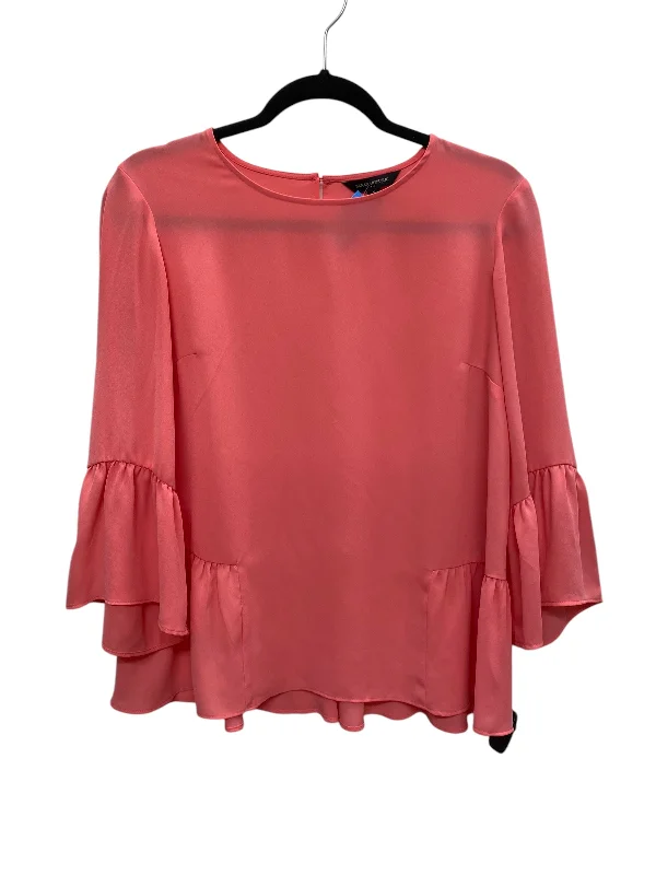 women's tops for black-tie affairsTop Long Sleeve By Banana Republic In Pink, Size: Sp