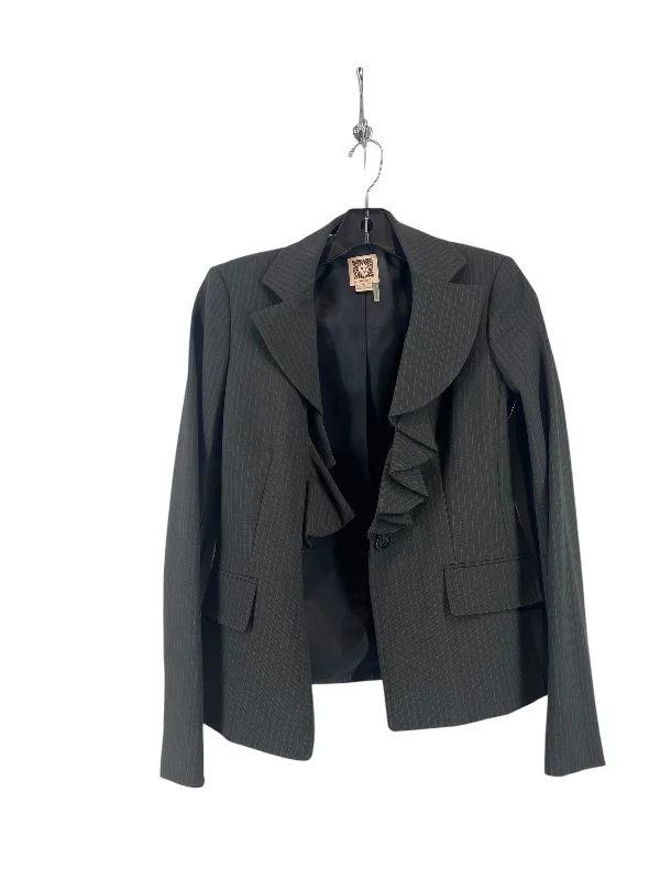 women's coats for those who appreciate timeless fashionBlazer By Anne Klein In Black, Size: 0