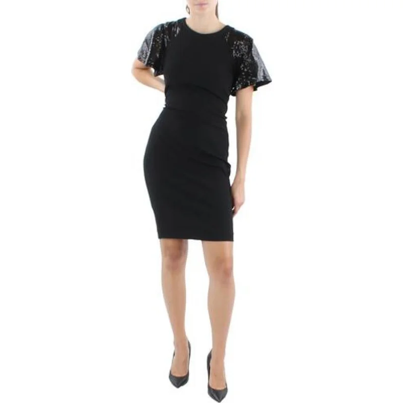 women's vacation dressesCalvin Klein Womens Petites Sequined Mini Sheath Dress