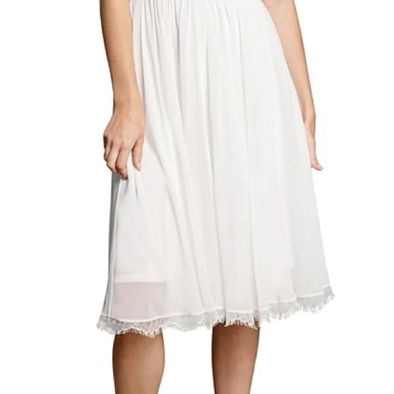 Knit DressDress The Population Women's Alicia Fit & Flare Midi Dress White Size Xx-Small