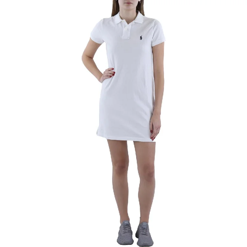 women's limited-edition dressesPolo Ralph Lauren Womens Pique Mini Shirtdress