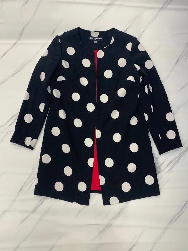 women's coats for minimalist aestheticsBlazer Designer By Karl Lagerfeld In Polkadot Pattern, Size: Xs