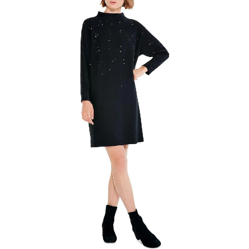 women's statement dressesNic + Zoe Womens Twinkle Embellished Mini Sweaterdress