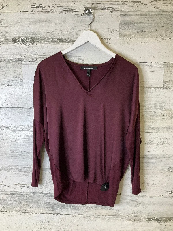 women's tops for those who believe in expressing their individuality through fashionTop Long Sleeve By White House Black Market In Maroon, Size: Xs