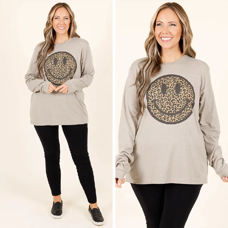 Smiley Face Top, Heather Stone