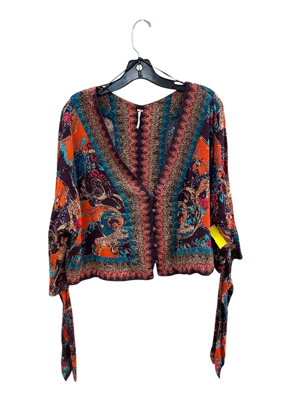 women's tops for those who want to invest in timeless piecesTop Long Sleeve By Free People In Purple, Size: S