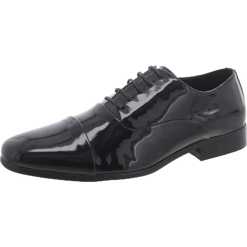 Petite DressSteve Madden Mens Dominik Patent Lace-Up Oxfords