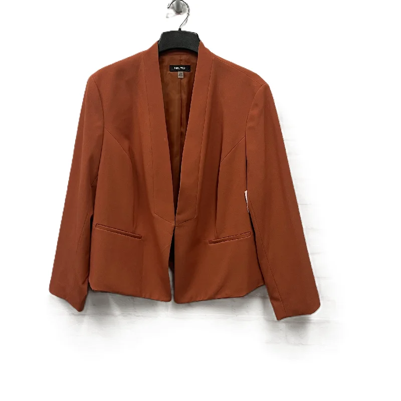 women's coats with belted waistsBlazer By Nine West In Orange, Size: 2x