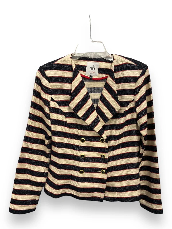 chic women's coats for winterBlazer By Cabi In Striped Pattern, Size: S