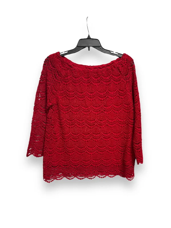 women's tops for those who believe in expressing their individuality through fashionTop Long Sleeve By Talbots In Red, Size: S