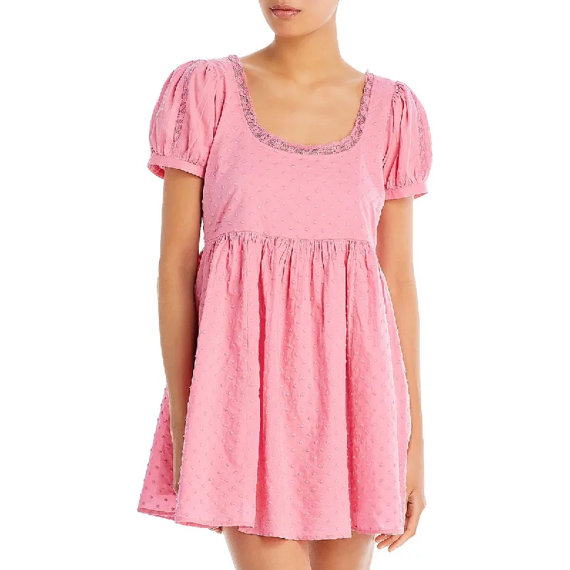 Neon DressLoveShackFancy Womens Babydoll Mini Babydoll Dress