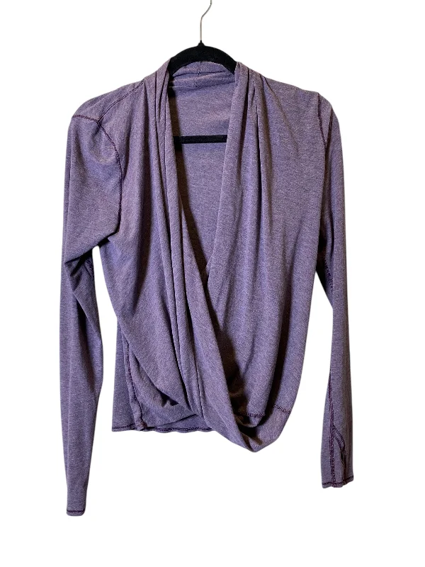 women's tops for cozy nights inTop Long Sleeve By Lululemon In Purple, Size: S