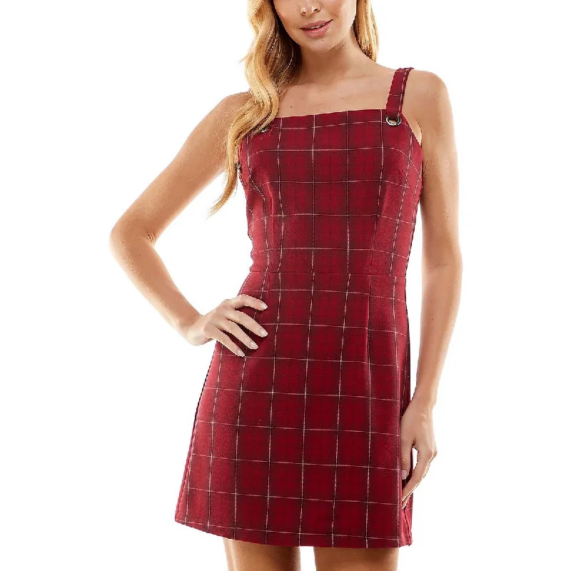 Peplum DressKingston Grey Womens    Windowpane Mini Sheath Dress