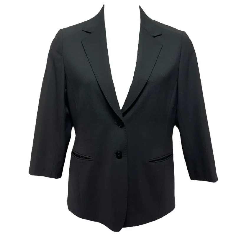 luxury women's coatsTwo Button Single Breasted Blazer Designer By Lafayette 148 In Black, Size: 8