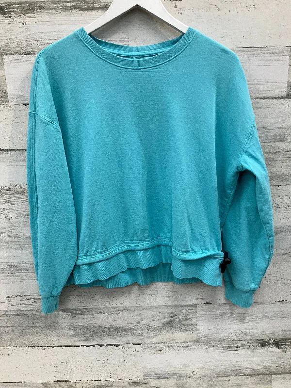 women's tops with cold-shoulder cutsTop Long Sleeve By Athleta In Green, Size: S