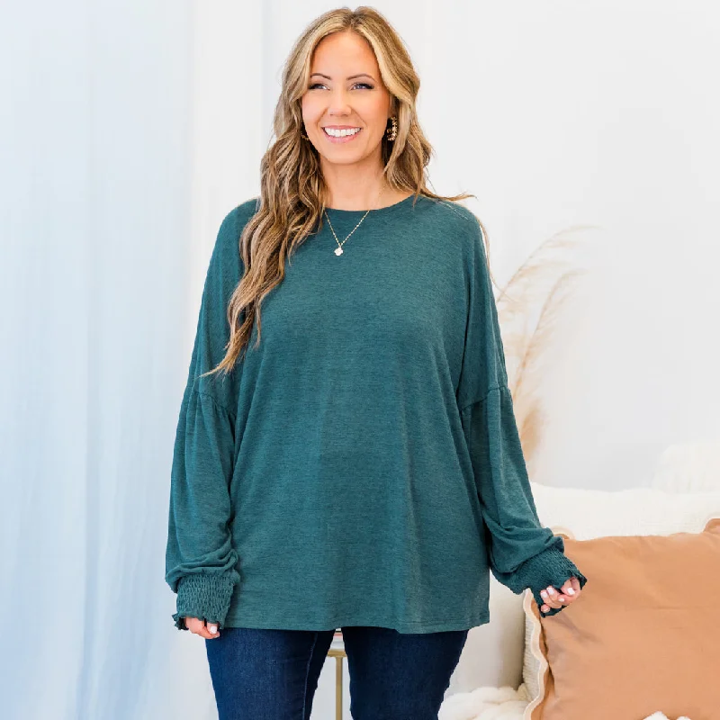 women's tops for creating capsule wardrobesPrincess And The Popper Top, Teal