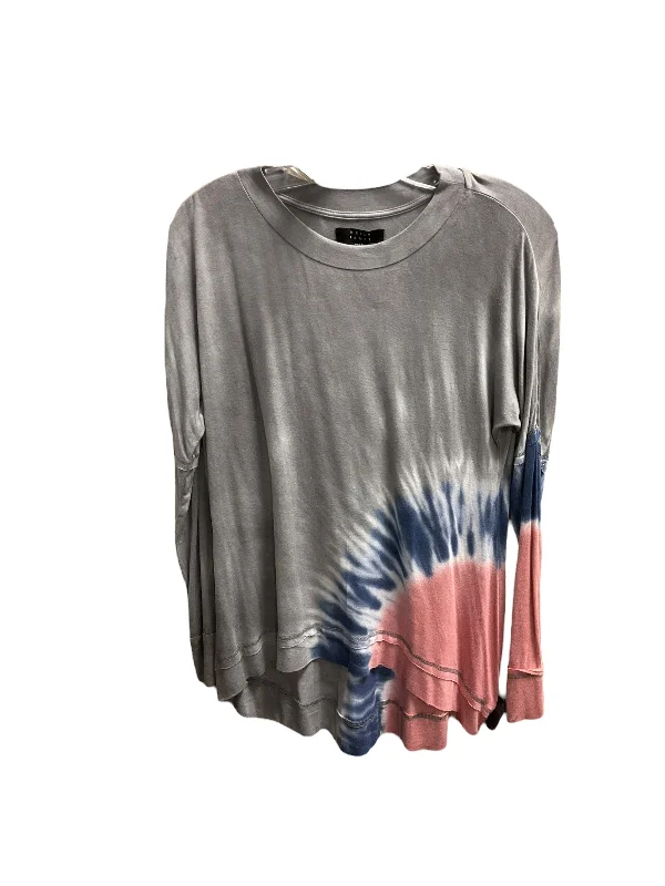 trendy women's topsTop Long Sleeve By Clothes Mentor In Tie Dye Print, Size: S