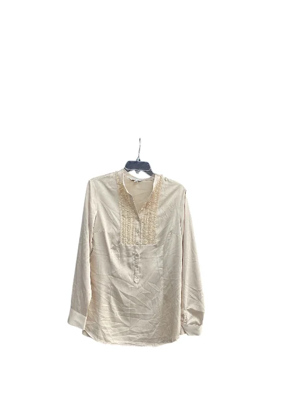 women's tops for those who believe in expressing their individuality through fashionTop Long Sleeve By Cabi In Gold, Size: M