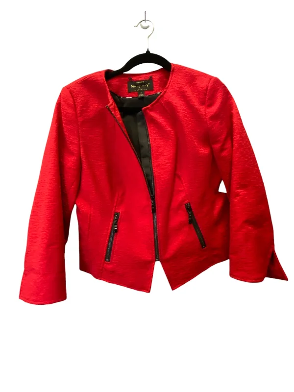 women's coats for cozy nights inBlazer By Mary Kay In Red, Size: M