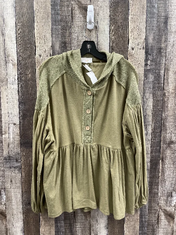 women's tops for those who want to create outfits that are both trendy and timelessTop Long Sleeve By Fantastic Fawn In Green, Size: S