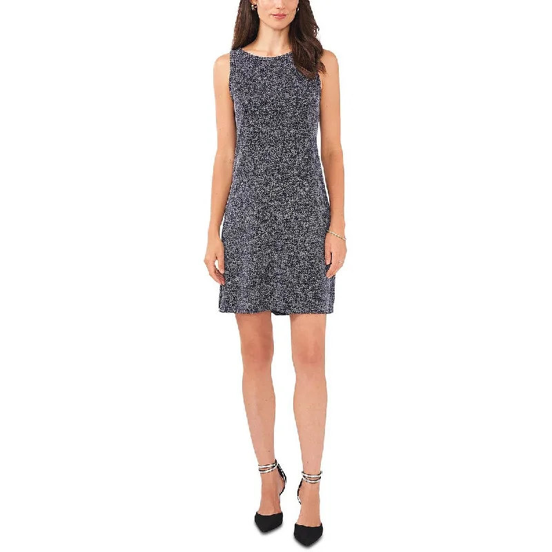 Tiered DressMSK Womens Knit Mini Shift Dress