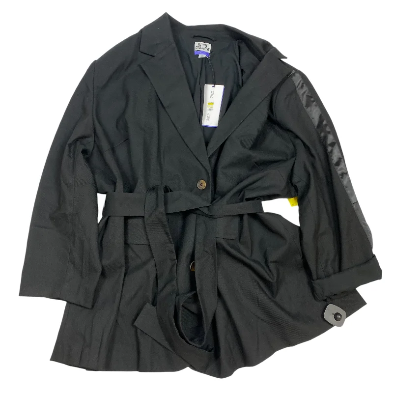 women's coats with embroidered patternsBlazer By Future Collective In Black, Size: 4x