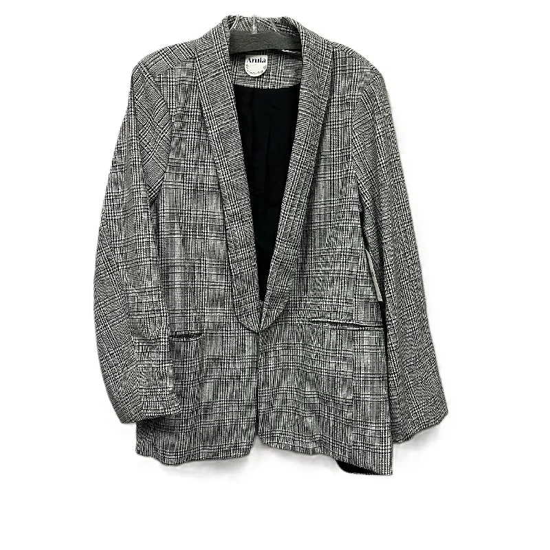 women's coats with floral printsBlazer By Arula In Grey, Size: 3x