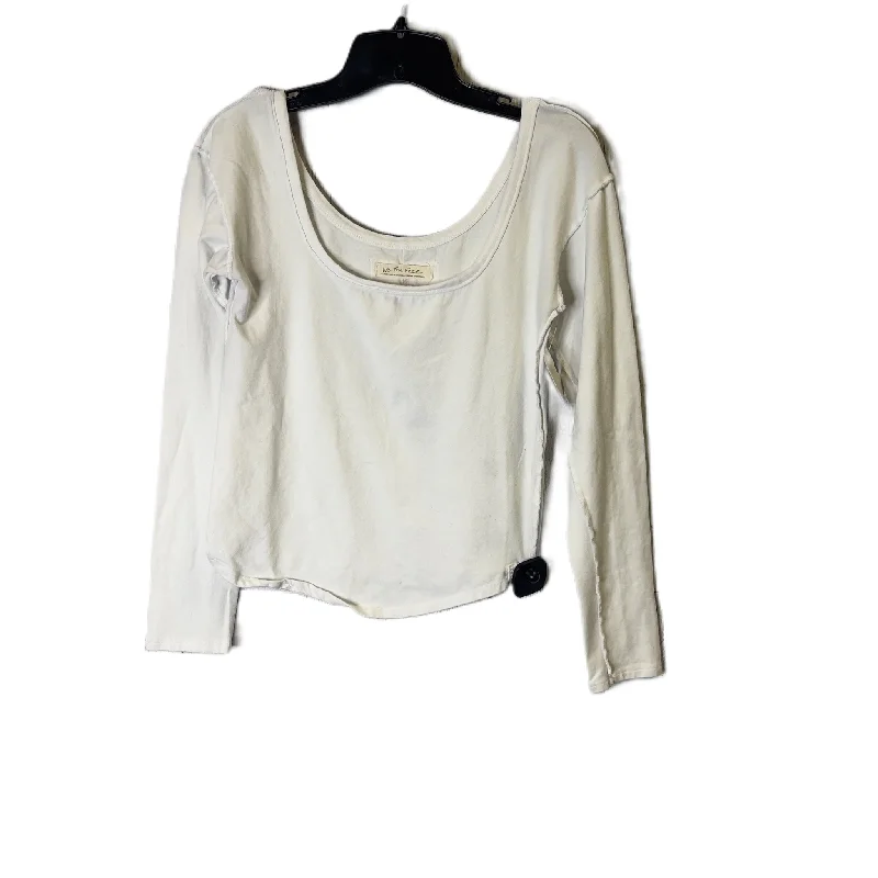 women's tops with sequin embellishmentsTop Long Sleeve Basic By We The Free In White, Size: L