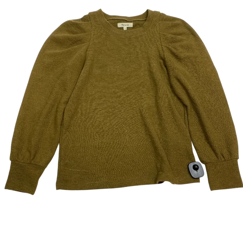 women's tops for layeringTop Long Sleeve By Madewell In Green, Size: Xs