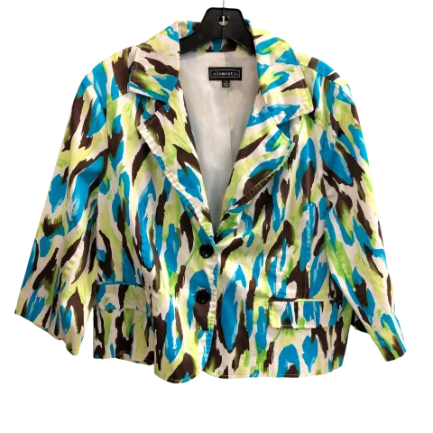 women's coats with embroidered patternsBlazer By Elementz In Multi-colored, Size: Xl