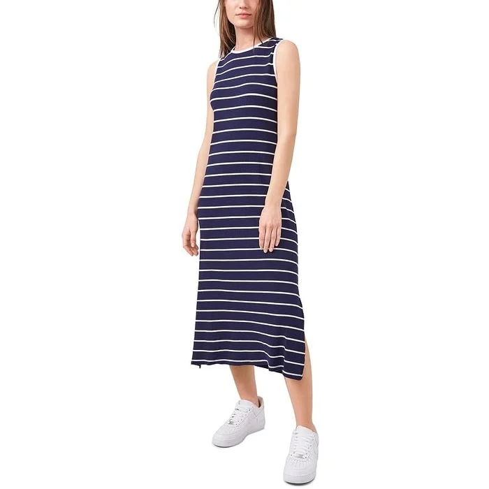 Shift DressRiley & Rae Women's Striped Midi Dress Blue Size Large