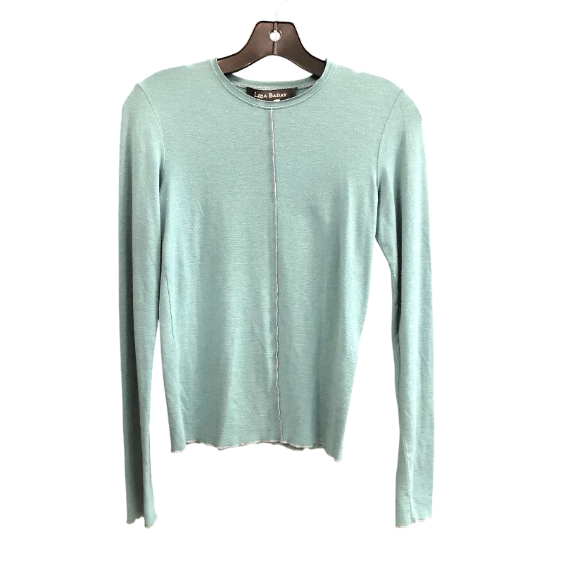 women's tops for those who love to dress up their casual looks with stylish topsTop Long Sleeve By Cmc In Teal, Size: M