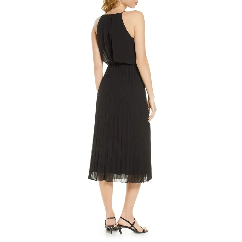 Ribbon DressSam Edelman Women's Pleated Midi Dress Black Size 2