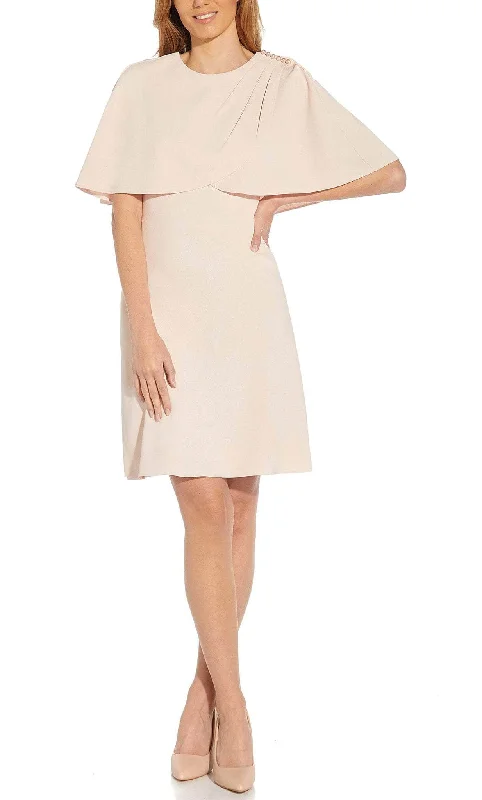 women's lace dressesAdrianna Papell AP1D104636 - Poncho Styled Minimalist Dress