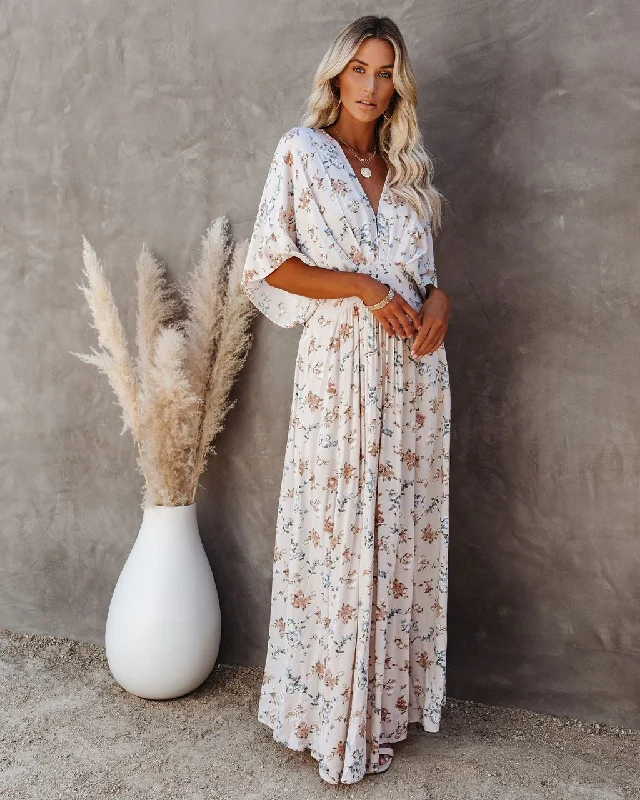 Sequined DressAmelia Floral Kimono Maxi Dress