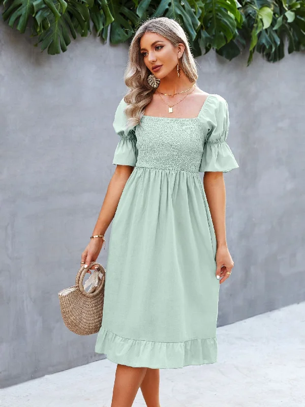 women's wrap dressesRenata Puff Sleeve Maxi Dress