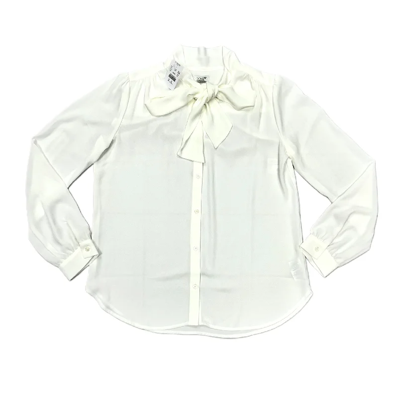 women's tops for those who want to add a personal touch to their wardrobe with unique and one-of-a-kind piecesBlouse Long Sleeve By J. Crew In Ivory, Size: Xs