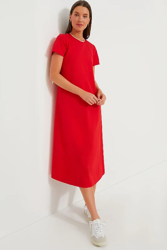 Zip-Up DressRed Colbie Maxi Dress