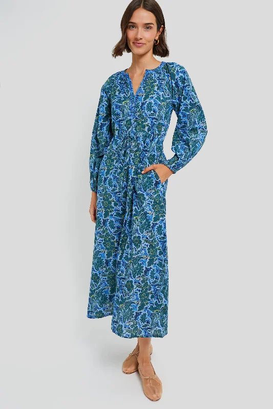 women's cold-shoulder dressesBlue Vayu Amalfi Maxi Dress