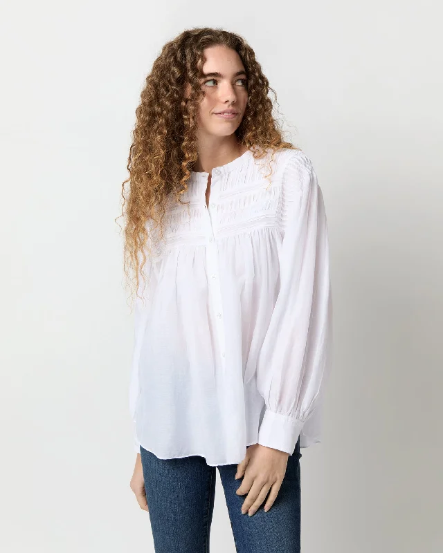 women's tops for those who want to create outfits that are both unique and memorablePlalia Top in White