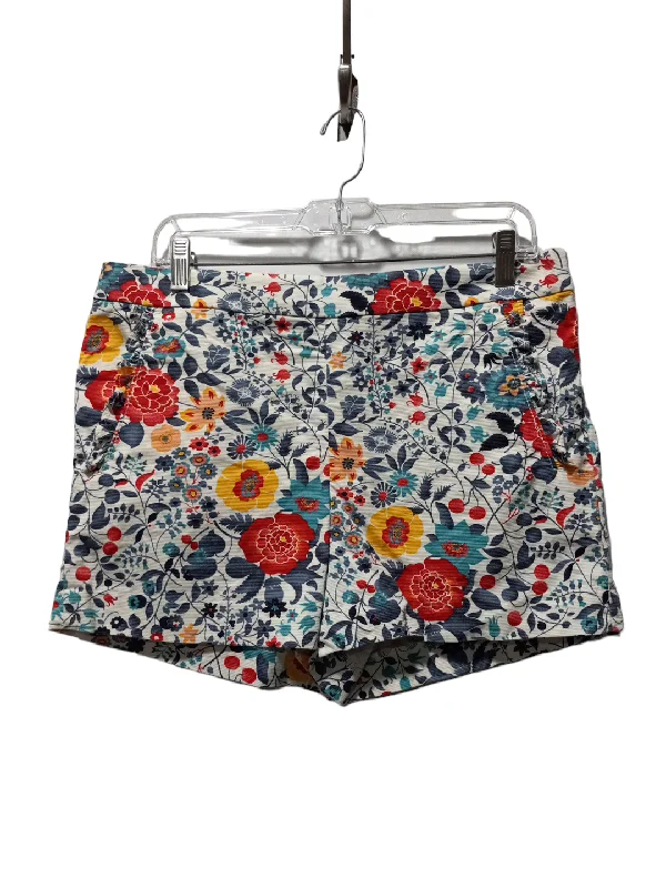 women's retro shortsFloral Print Shorts Loft, Size 6