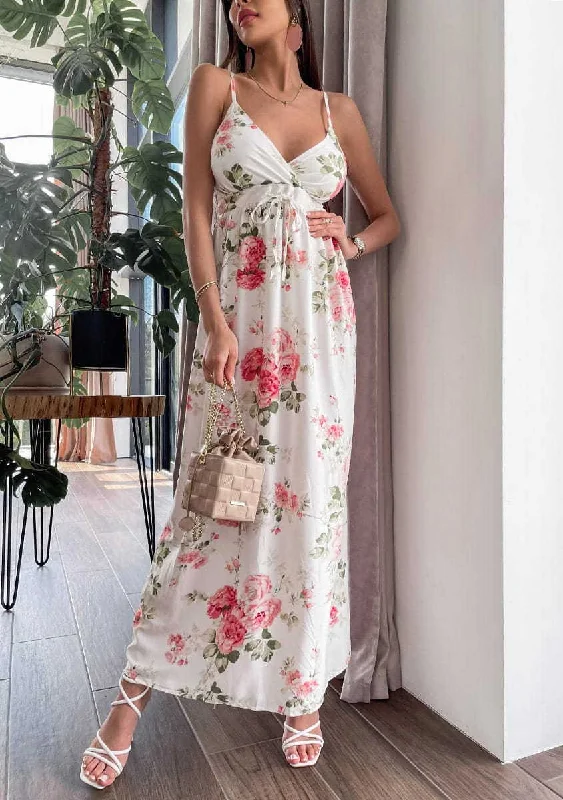 Velveteen DressKellen Floral High Low Wrap Maxi Dress