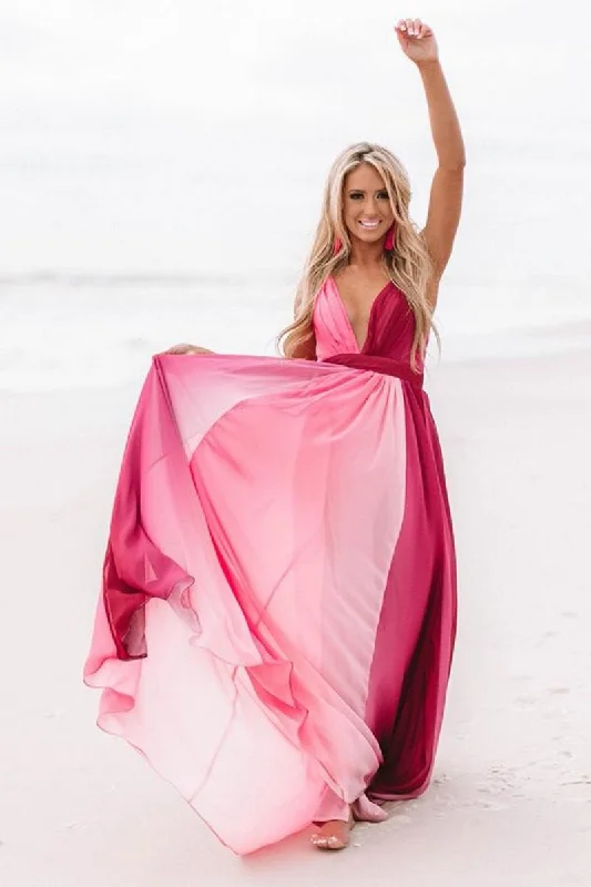 Mermaid DressThink I'm In Love Colorblock Maxi Dress