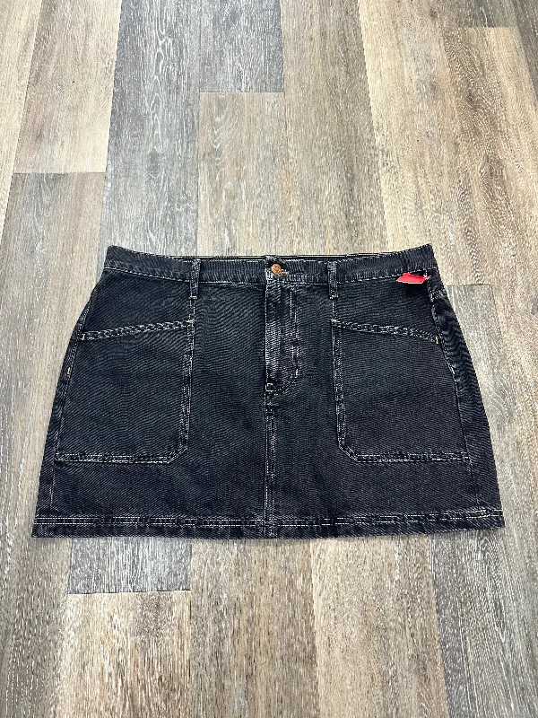 women's wool skirtsBlack Denim Skirt Mini & Short Madewell, Size 14