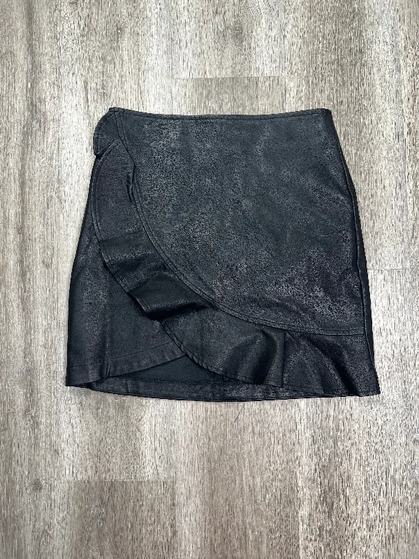 women's zip-up skirtsBlack Skirt Mini & Short Olivaceous, Size S